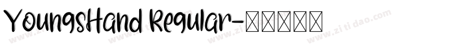 YoungsHand Regular字体转换